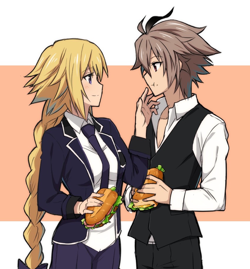 jeanne d'arc and sieg (fate and 1 more) drawn by nyorotono