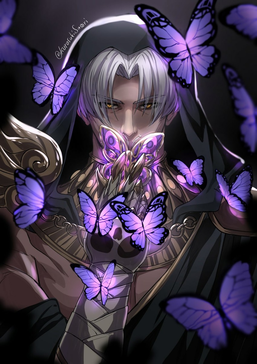 thanatos (hades and 1 more) drawn by kurosaki_sasori