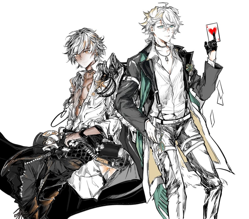 tequila and thorns (arknights and 1 more) drawn by lingyudeliveme