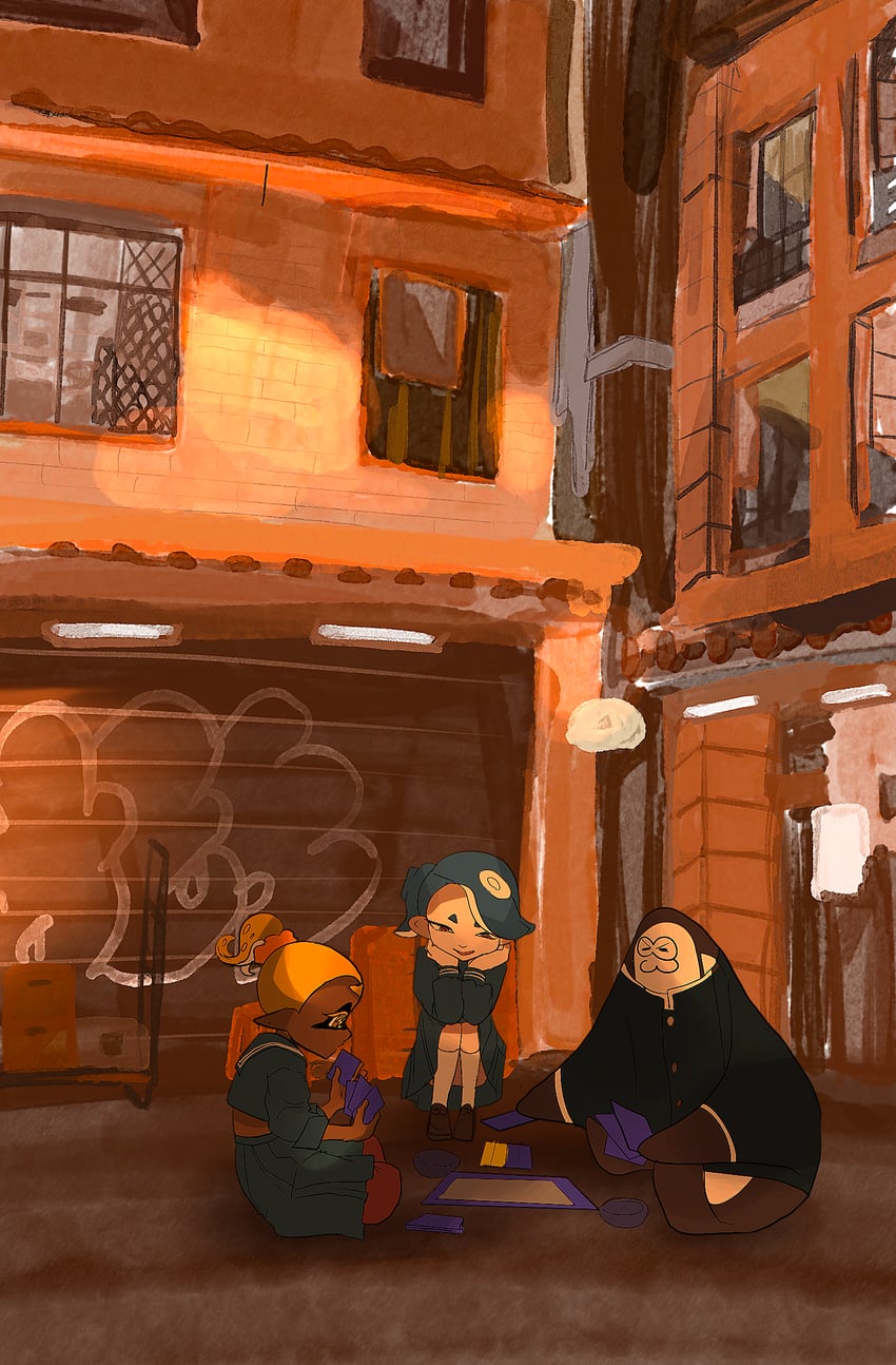 shiver, frye, and big man (splatoon and 1 more) drawn by hyon_(hyununu)