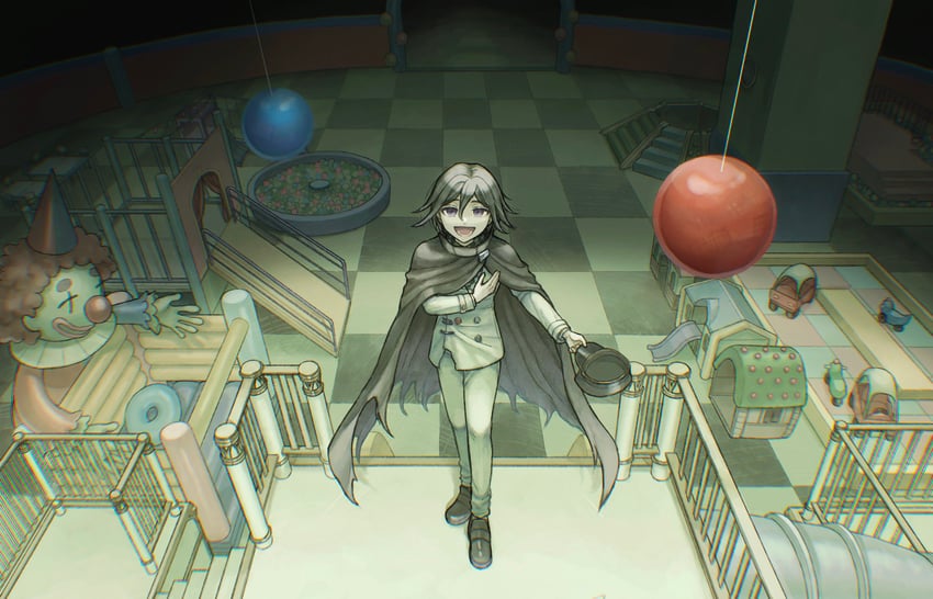 oma kokichi (danganronpa and 1 more) drawn by kudo_(kddrv3)