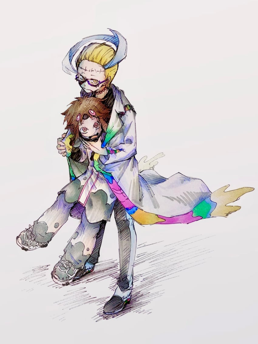 nate and colress (pokemon and 1 more) drawn by tan_carbonnn