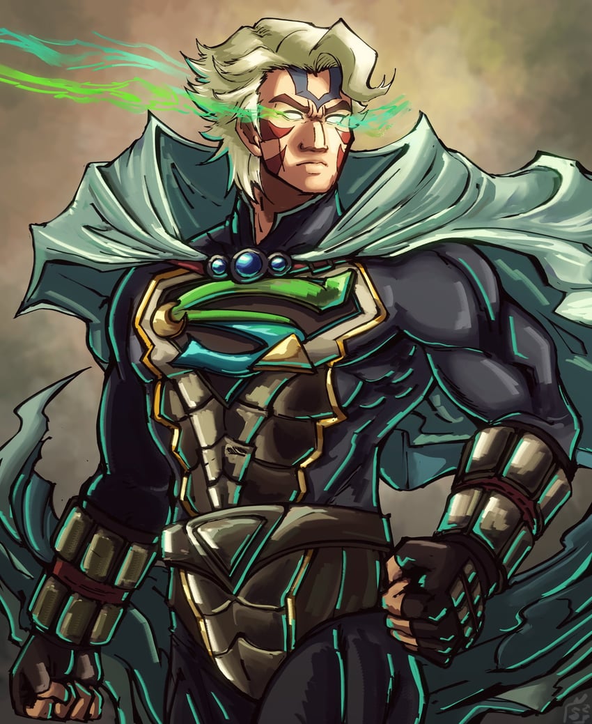 superman and fierce deity (the legend of zelda and 3 more) drawn by stoic_seraphim