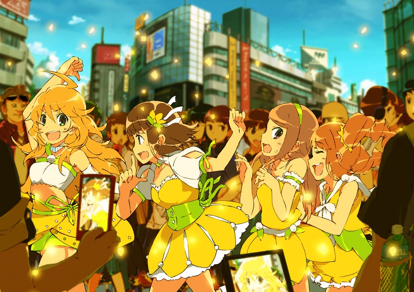 hoshii miki, amami haruka, minase iori, and takatsuki yayoi (idolmaster and 1 more) drawn by kitano_yuusuke