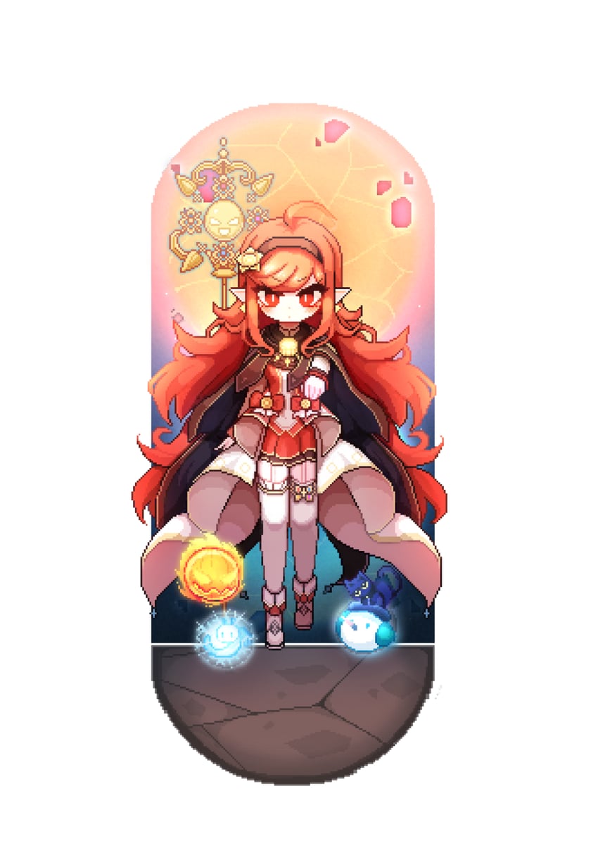 female mage, elementalist, and overmind (dungeon and fighter) drawn by hwaryeok