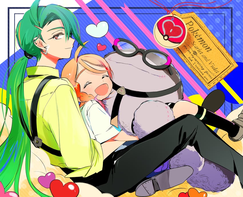 rika, juliana, and clodsire (pokemon and 1 more) drawn by taiyaki686