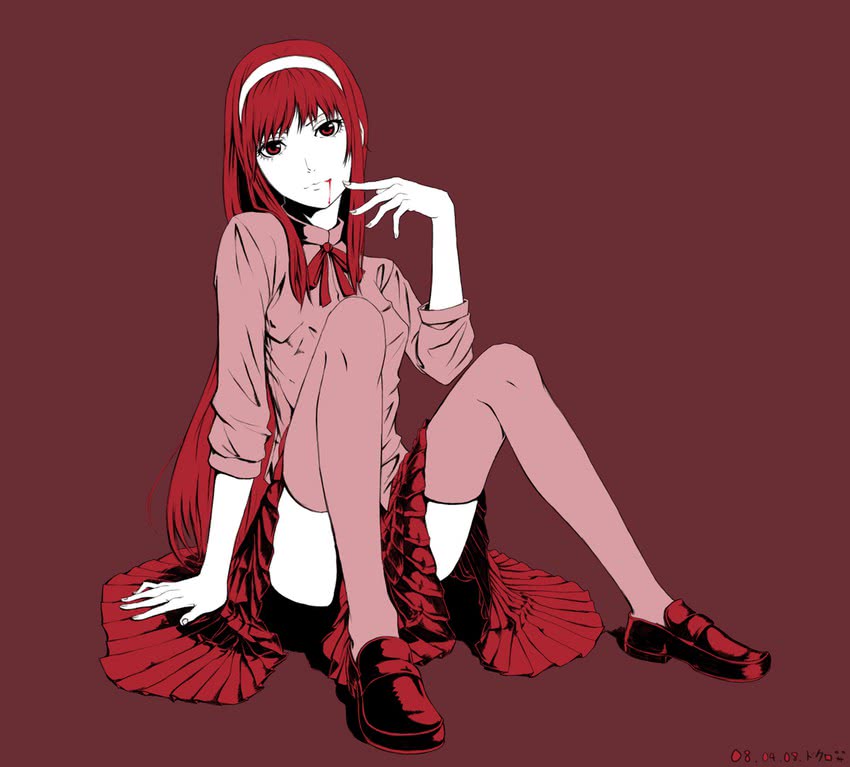 tohno akiha and vermillion akiha (tsukihime) drawn by akitu_kouta