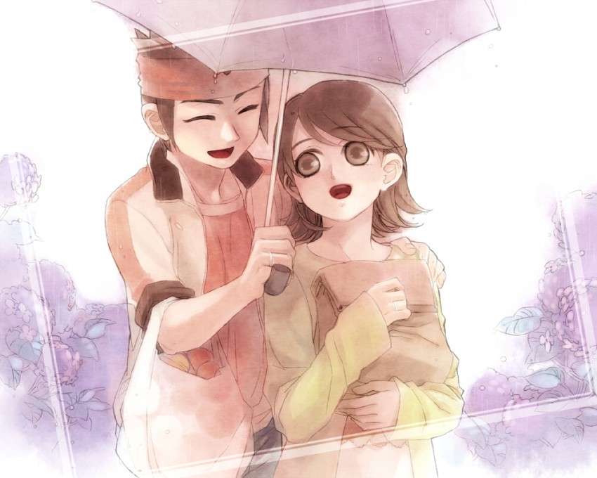 endou mamoru and kino aki (inazuma eleven go and 1 more) drawn by lizzydom