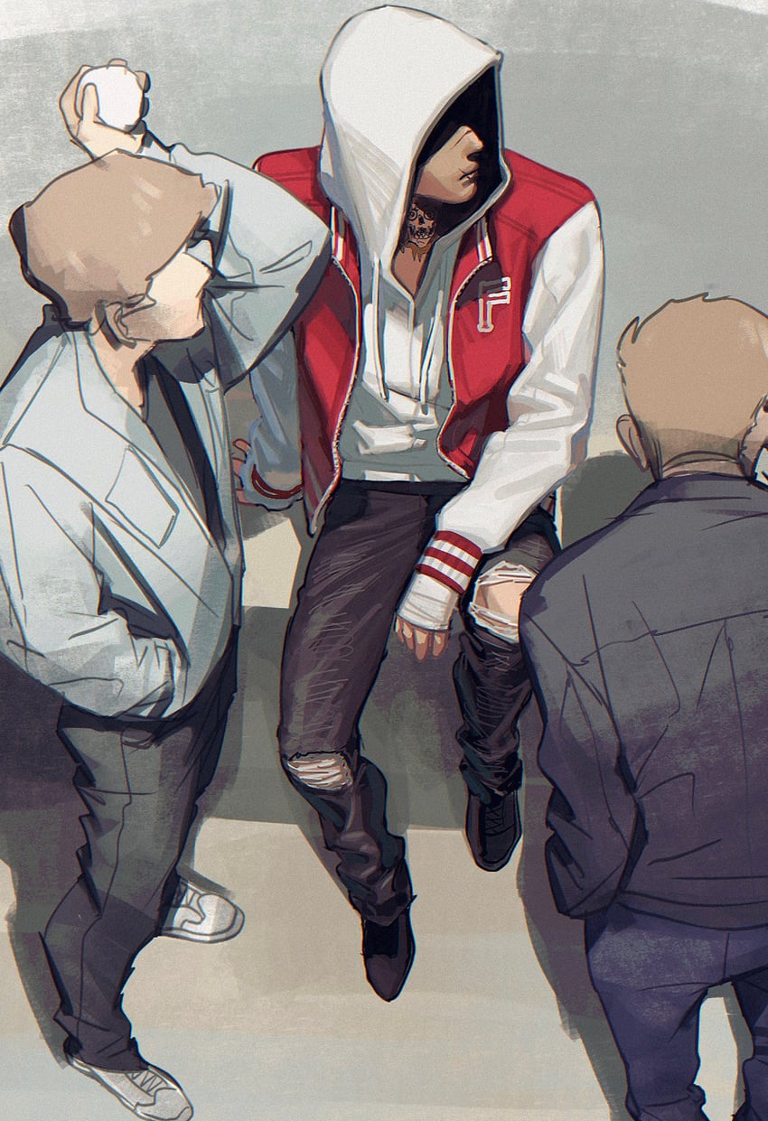the legion and frank morrison (dead by daylight) drawn by c2h4_(1849155751)