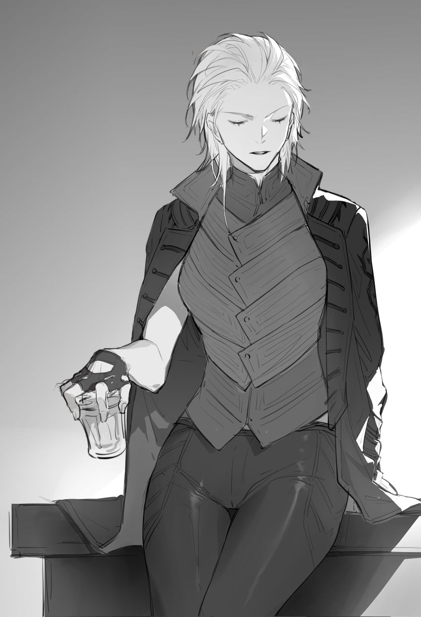vergil (devil may cry and 1 more) drawn by jiemojiemo