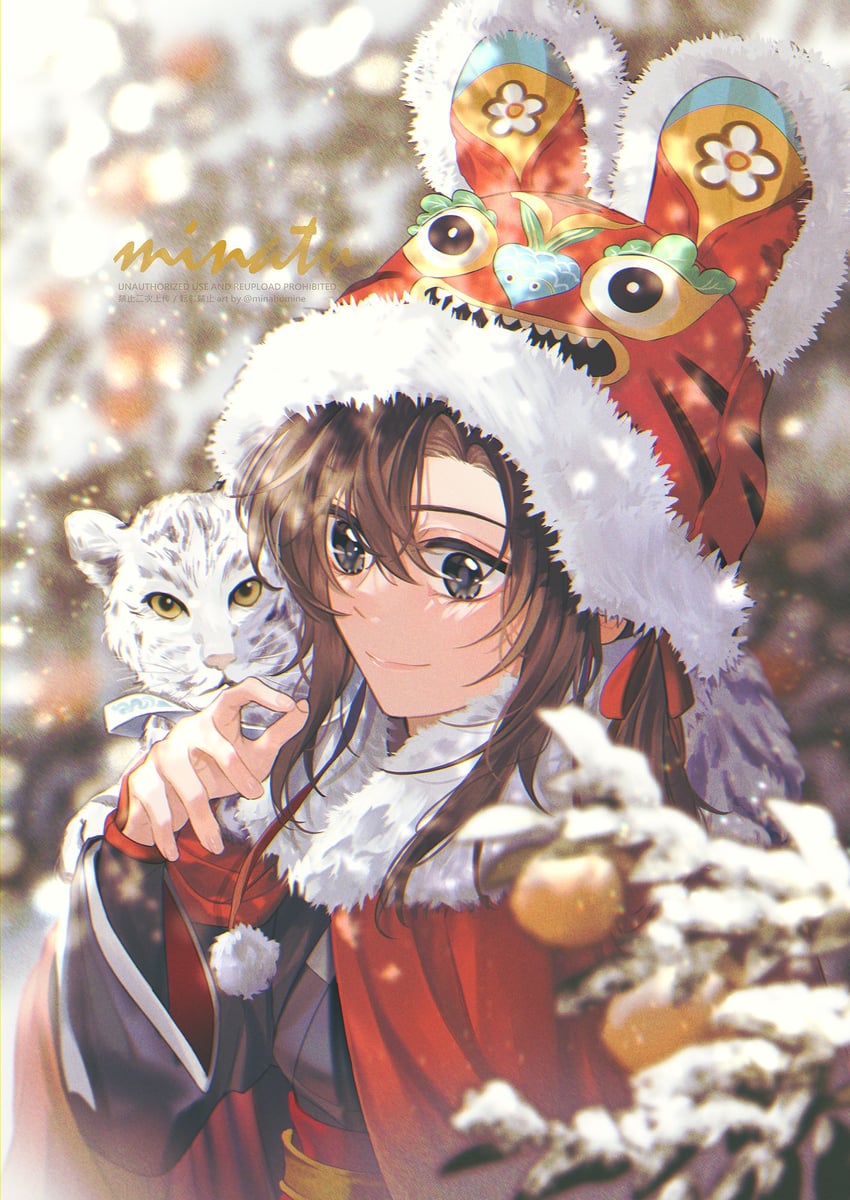 wei wuxian and lan wangji (modao zushi) drawn by minataka94