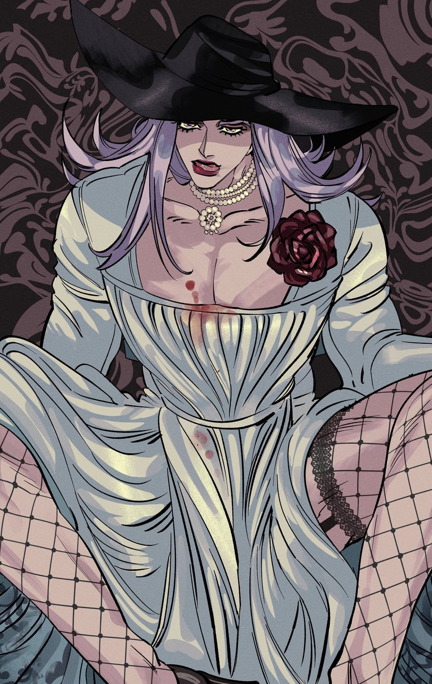 leone abbacchio and alcina dimitrescu (jojo no kimyou na bouken and 3 more) drawn by danggo99