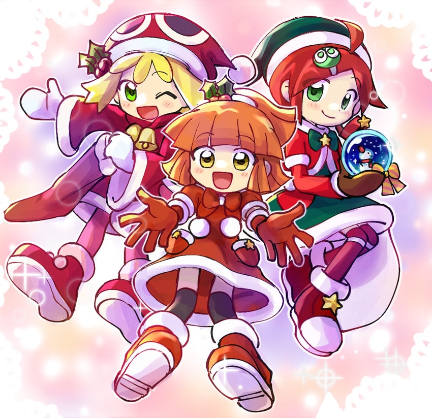 arle nadja, amitie, and andou ringo (puyopuyo and 1 more) drawn by rasu_(pixiv9799832)