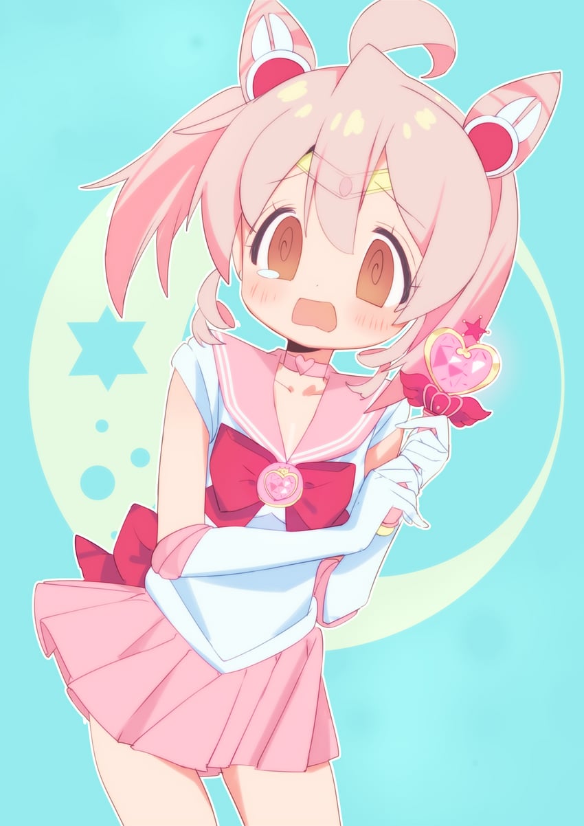 oyama mahiro and sailor chibi moon (bishoujo senshi sailor moon and 2 more) drawn by mochitsuki_kagami