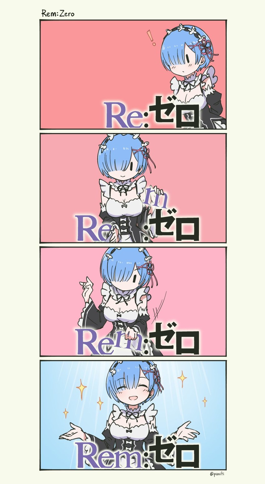 rem (re:zero kara hajimeru isekai seikatsu) drawn by pas_(paxiti)