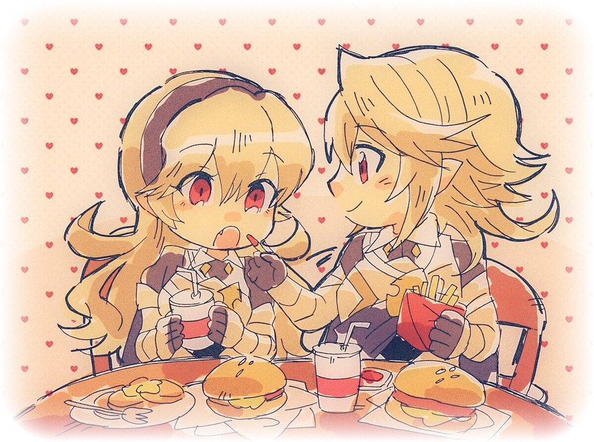 female corrin and male corrin (fire emblem and 3 more) drawn by kiriya_(552260)
