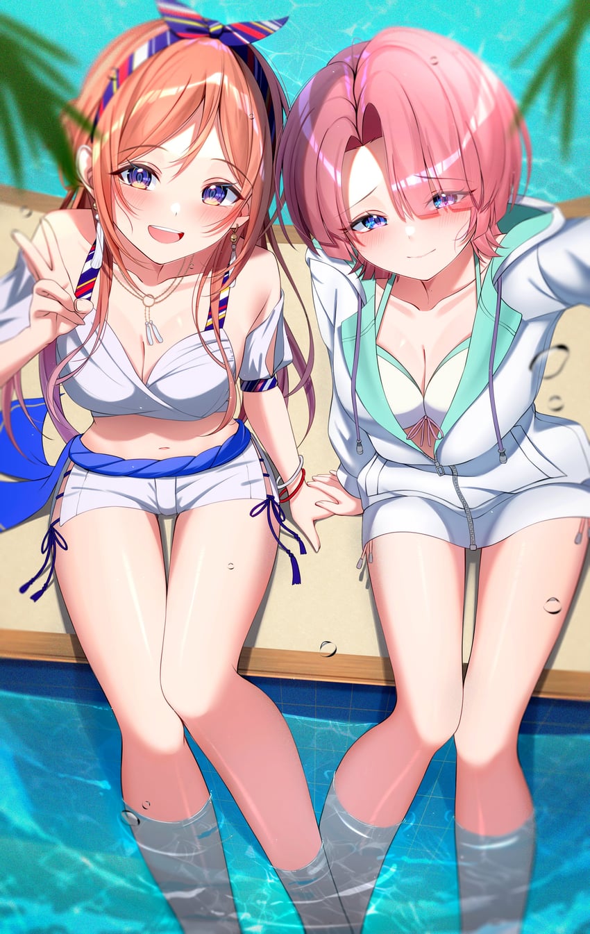 himesaki rinami and arimura mao (idolmaster and 1 more) drawn by kunimine_yuzuki