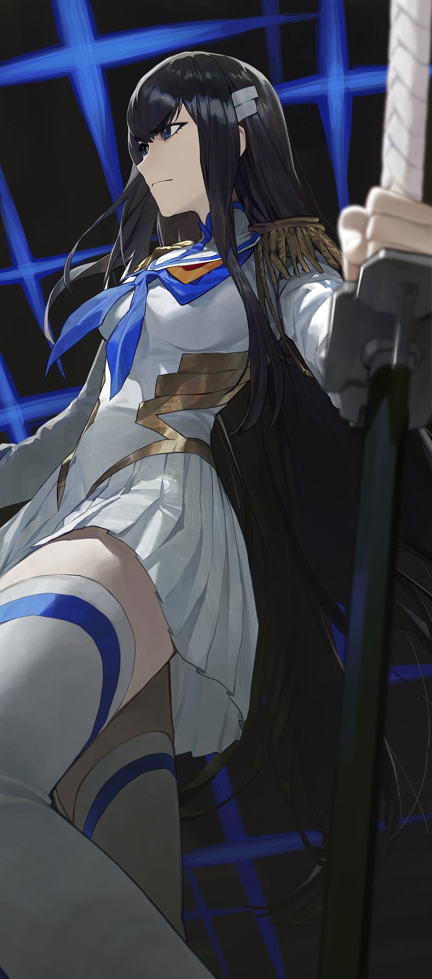 kiryuuin satsuki and junketsu (kill la kill) drawn by modare