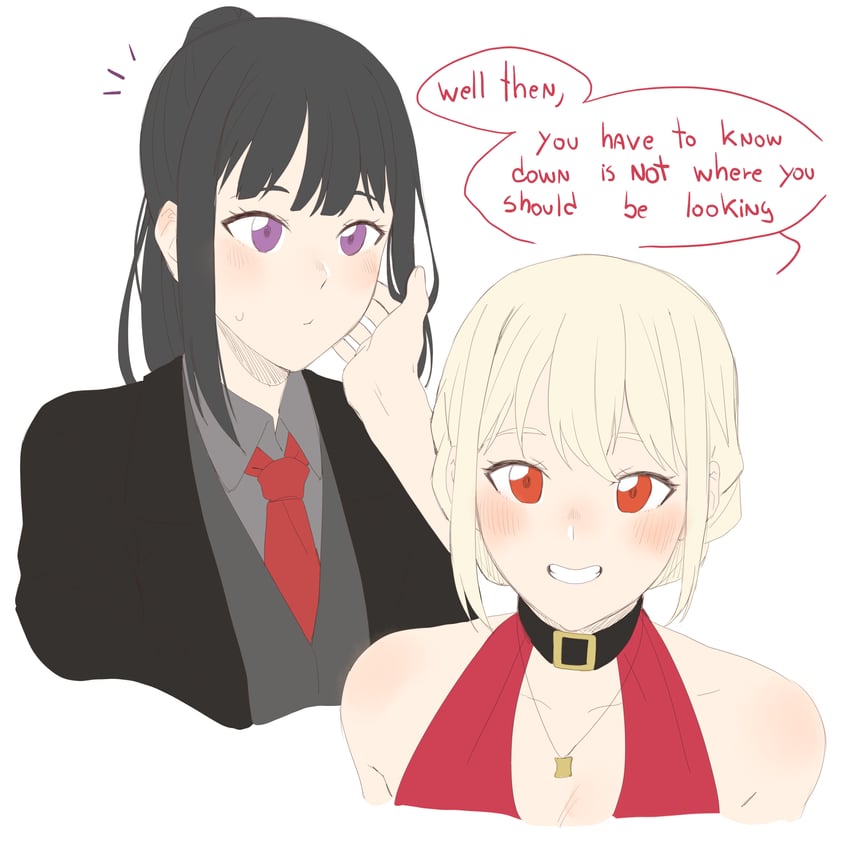 nishikigi chisato and inoue takina (lycoris recoil) drawn by gygerbeen_rtl06