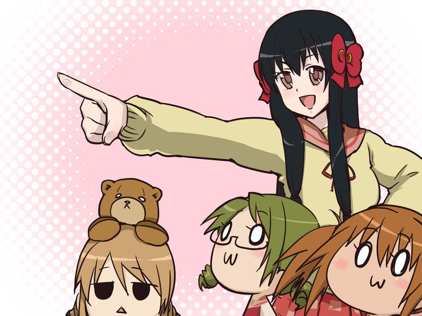 minamoto chikaru, hyuuga kizuna, natsume remon, and byakudan kagome (strawberry panic!) drawn by scotch_(blaze)