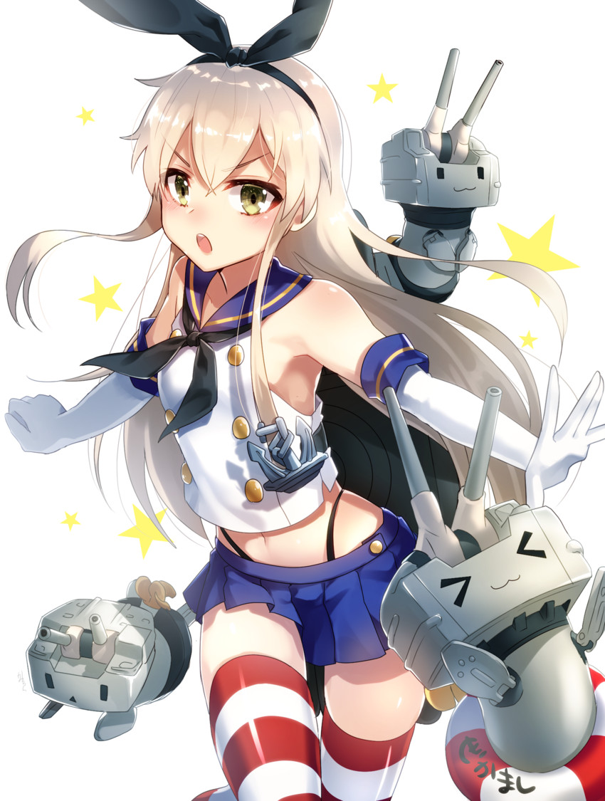 shimakaze and rensouhou-chan (kantai collection) drawn by 173_roku