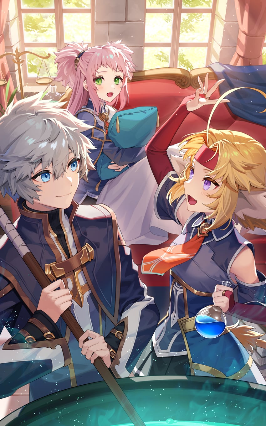 vayne aurelius, philomel hartung, and nicole mimi tithel (atelier and 2 more) drawn by esukee