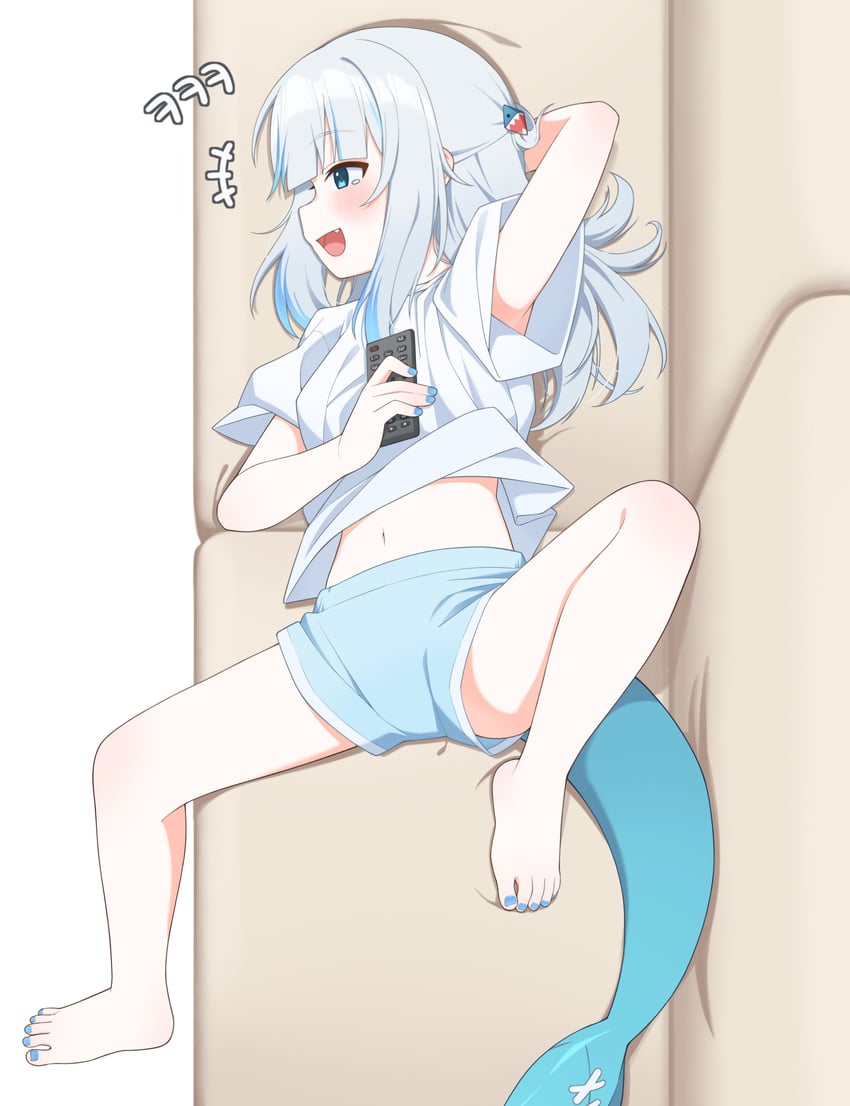 gawr gura (hololive and 1 more) drawn by ugaaaa1