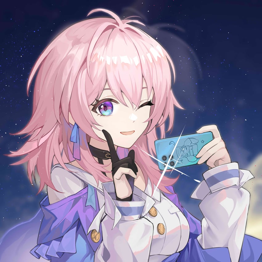 march 7th and pom-pom (honkai and 1 more) drawn by chi-aaa