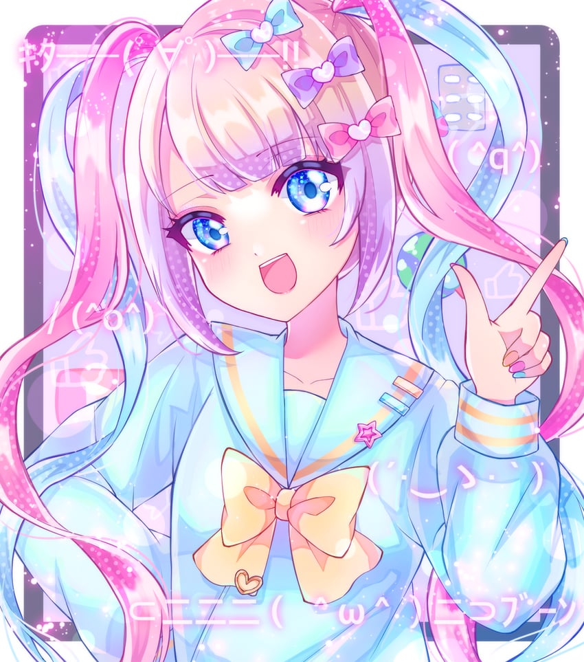 chouzetsusaikawa tenshi-chan and jisakujien (needy girl overdose and 1 more) drawn by hiyoko_miya