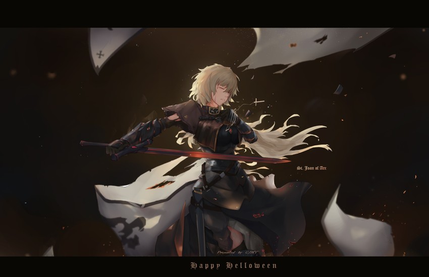 jeanne d'arc alter (fate and 1 more) drawn by cjmy