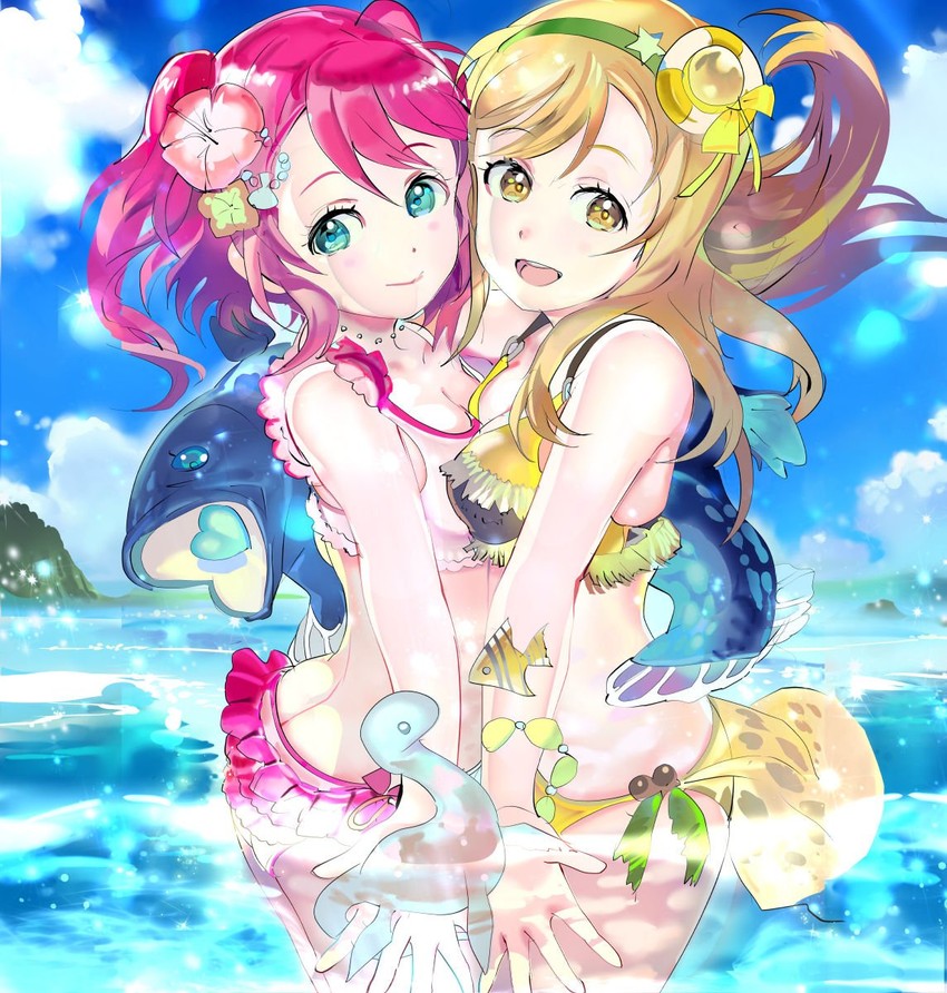 kunikida hanamaru and kurosawa ruby (love live! and 1 more) drawn by 119