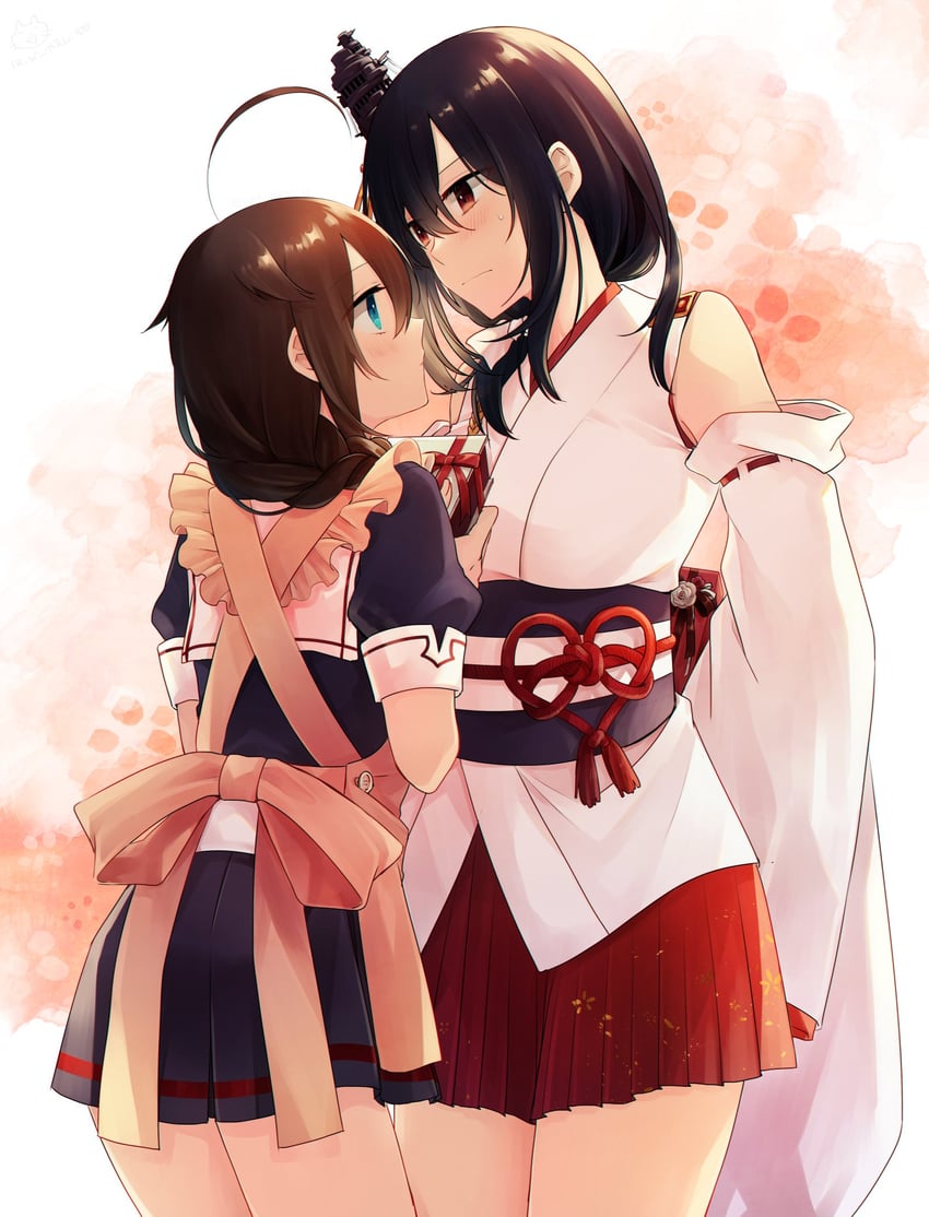 shigure, shigure kai ni, and yamashiro (kantai collection) drawn by momoiro