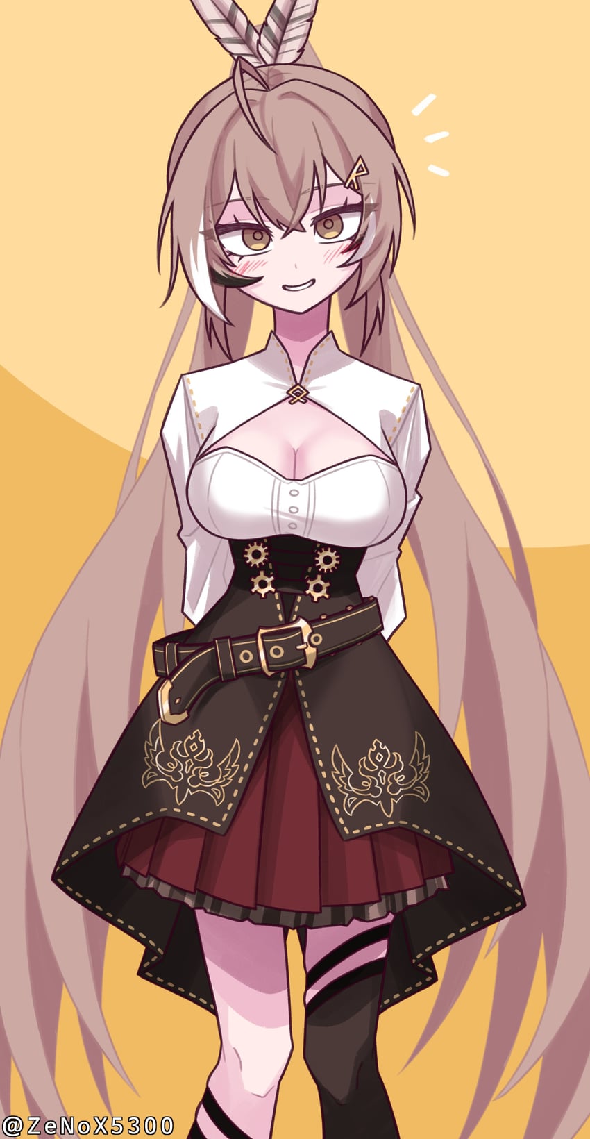 nanashi mumei (hololive and 1 more) drawn by zenox5300
