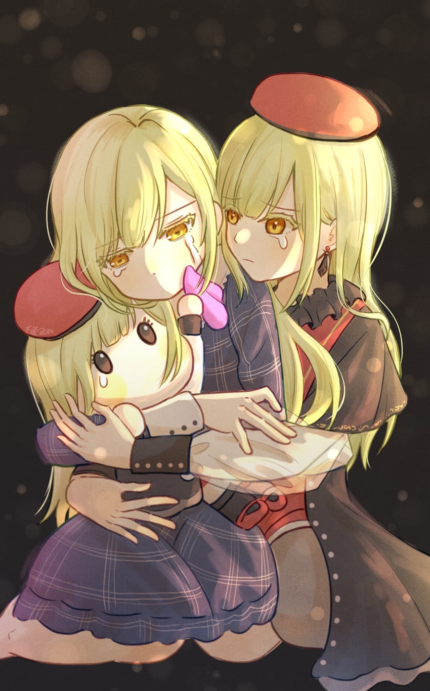 wakaba mutsumi and mortis (bang dream! and 1 more) drawn by littleeefire