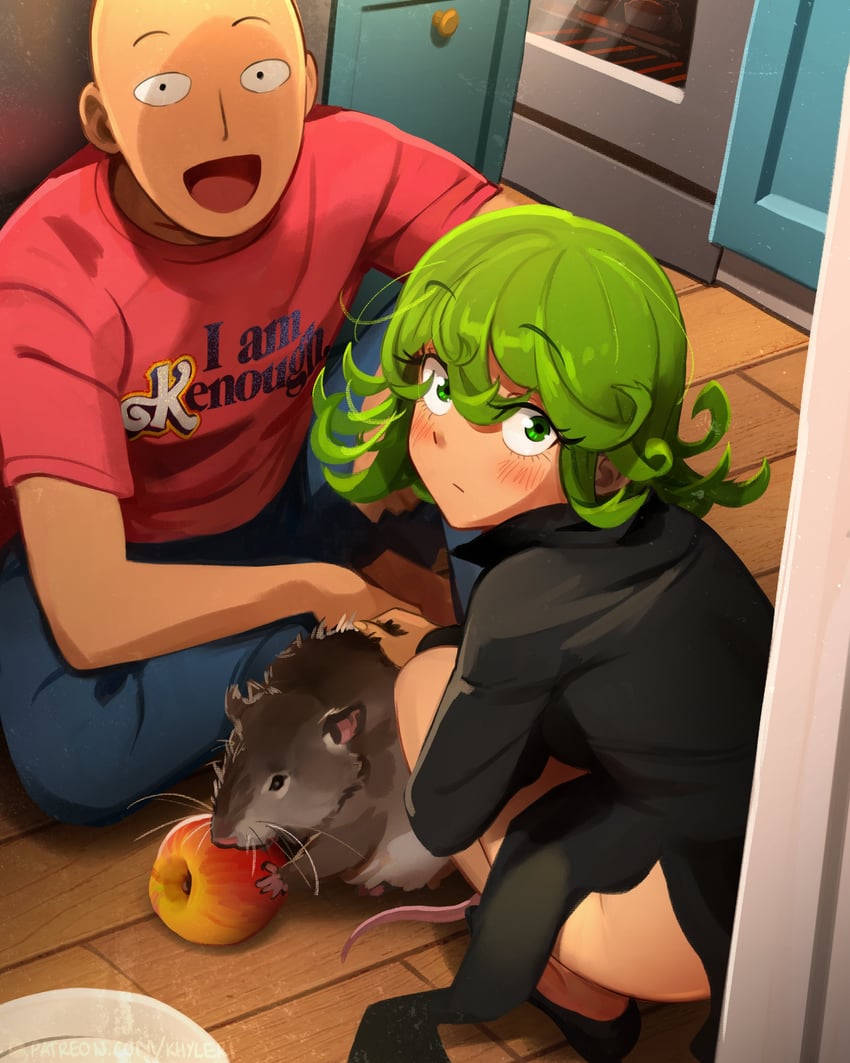 tatsumaki and saitama (one-punch man and 1 more) drawn by khyle.