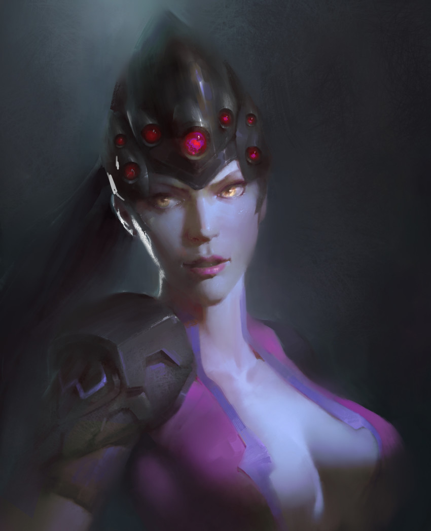 widowmaker (overwatch and 1 more) drawn by pu_zhou