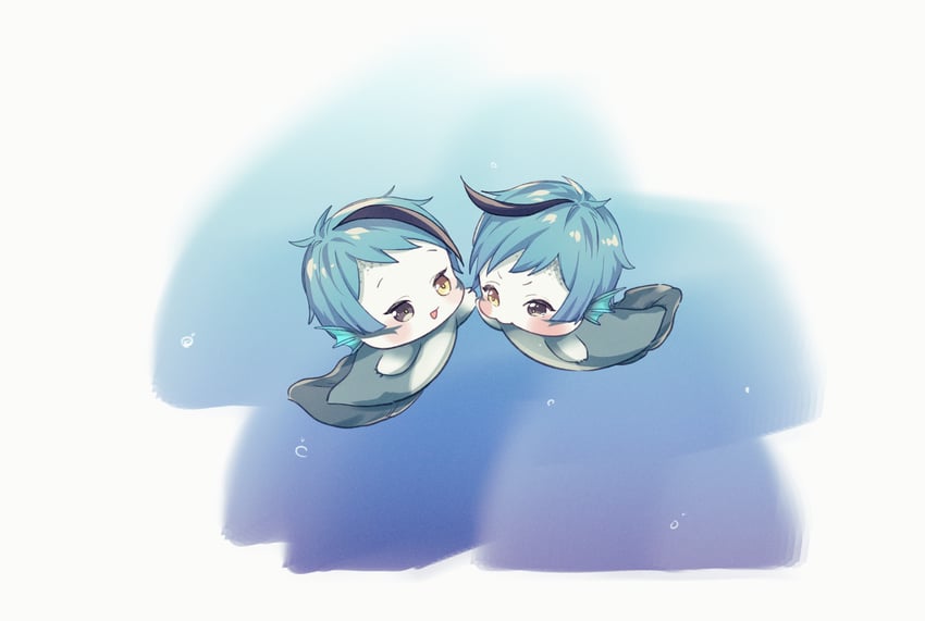 floyd leech and jade leech (twisted wonderland) drawn by michihito