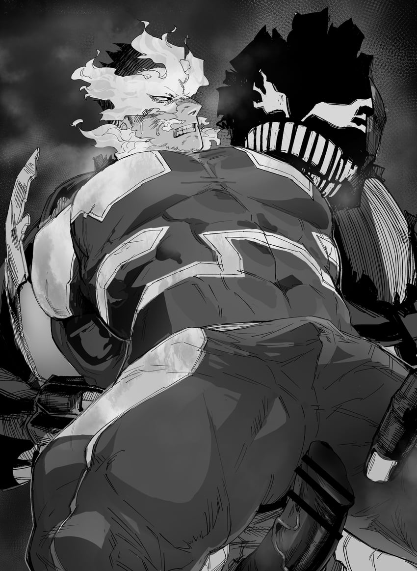 endeavor (boku no hero academia) drawn by migi_(mm86262394)