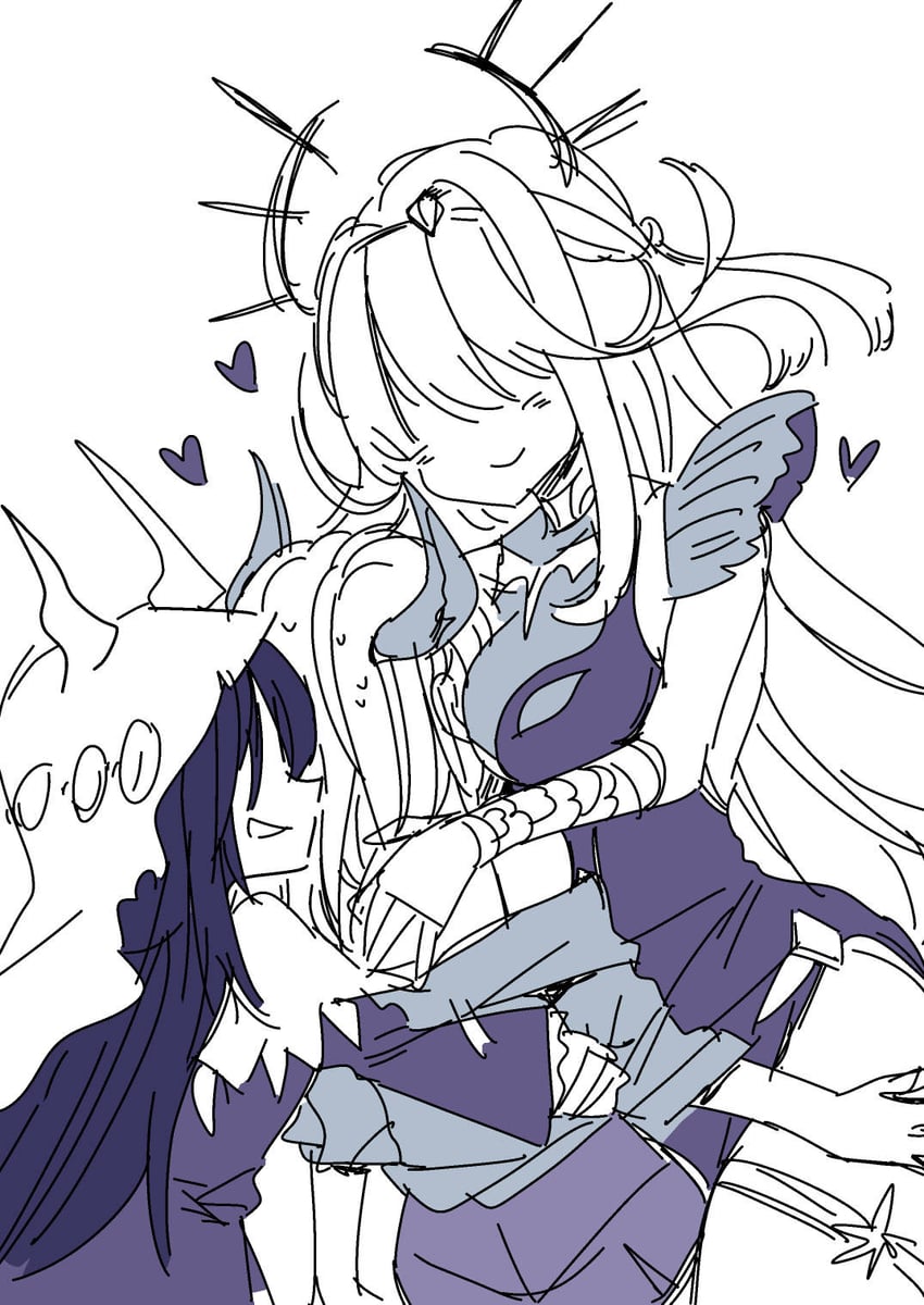 yamawaki bon ivar, tenne miko, and sakuraba seira (heaven burns red) drawn by sanpachishiki_(gyokusai-jima)