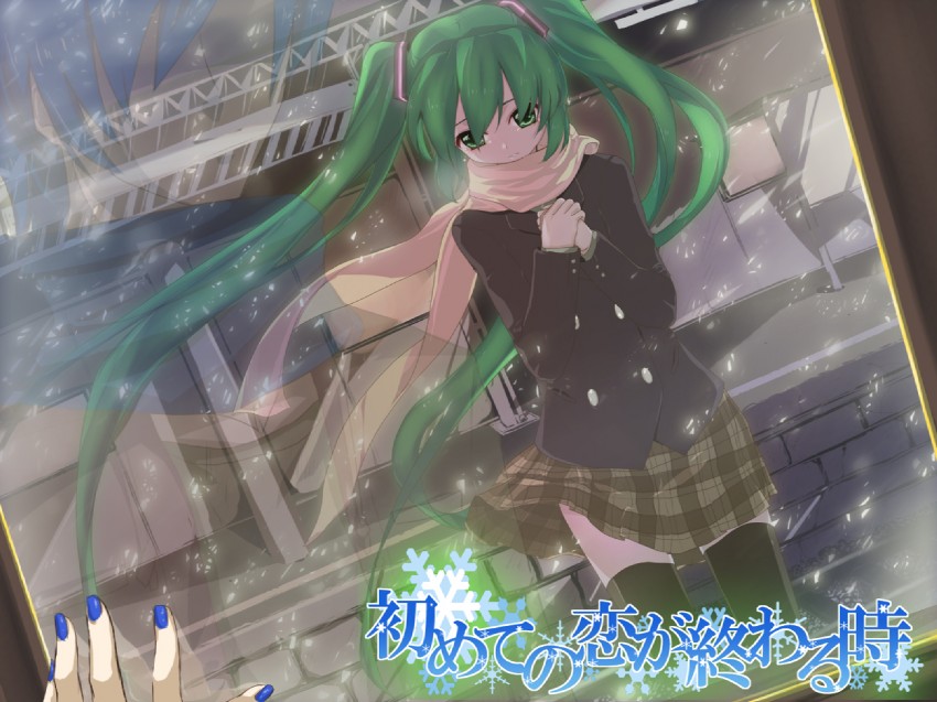 hatsune miku and kaito (vocaloid and 1 more) drawn by minatsuki_randoseru
