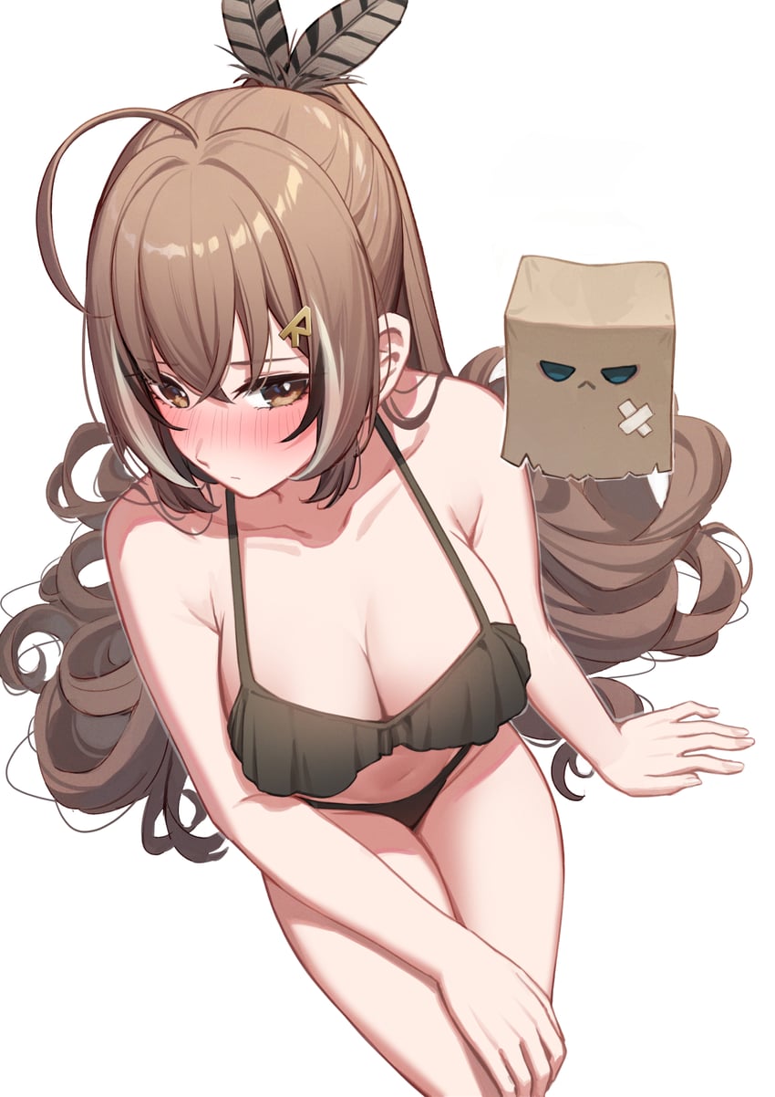 nanashi mumei and friend (hololive and 1 more) drawn by resu_desu