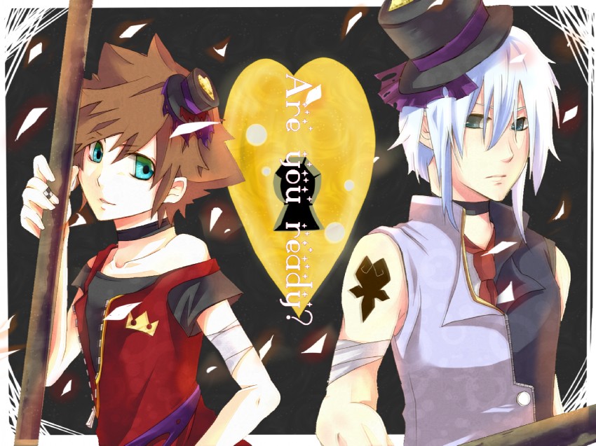 sora and riku (kingdom hearts and 2 more)