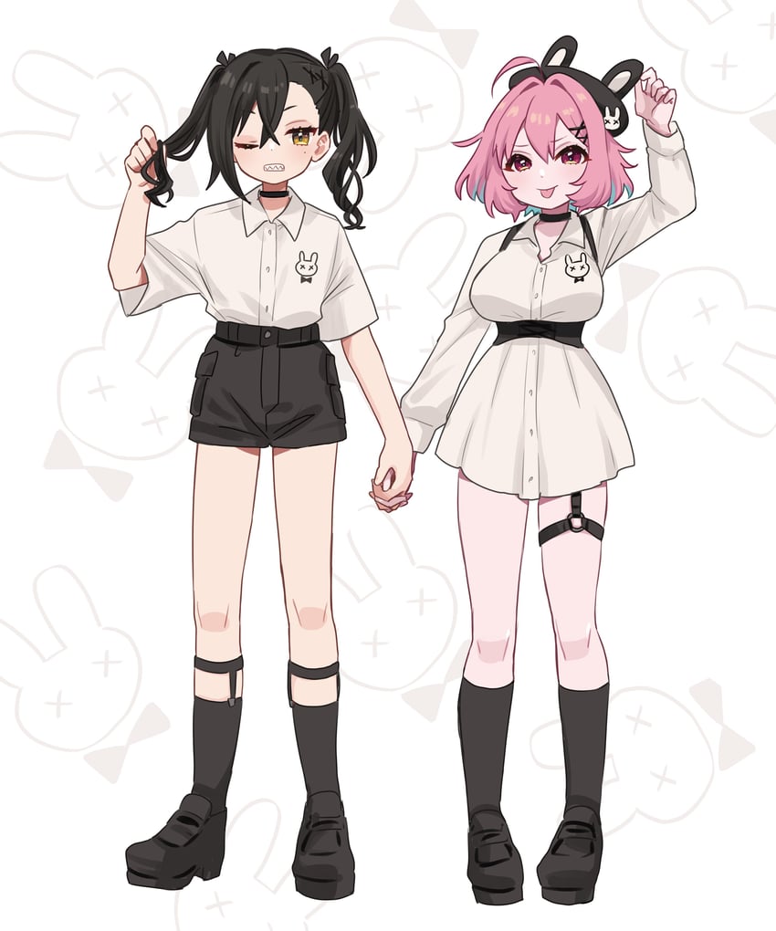yumemi riamu and sunazuka akira (idolmaster and 1 more) drawn by sukoyaka_(100hituzi)