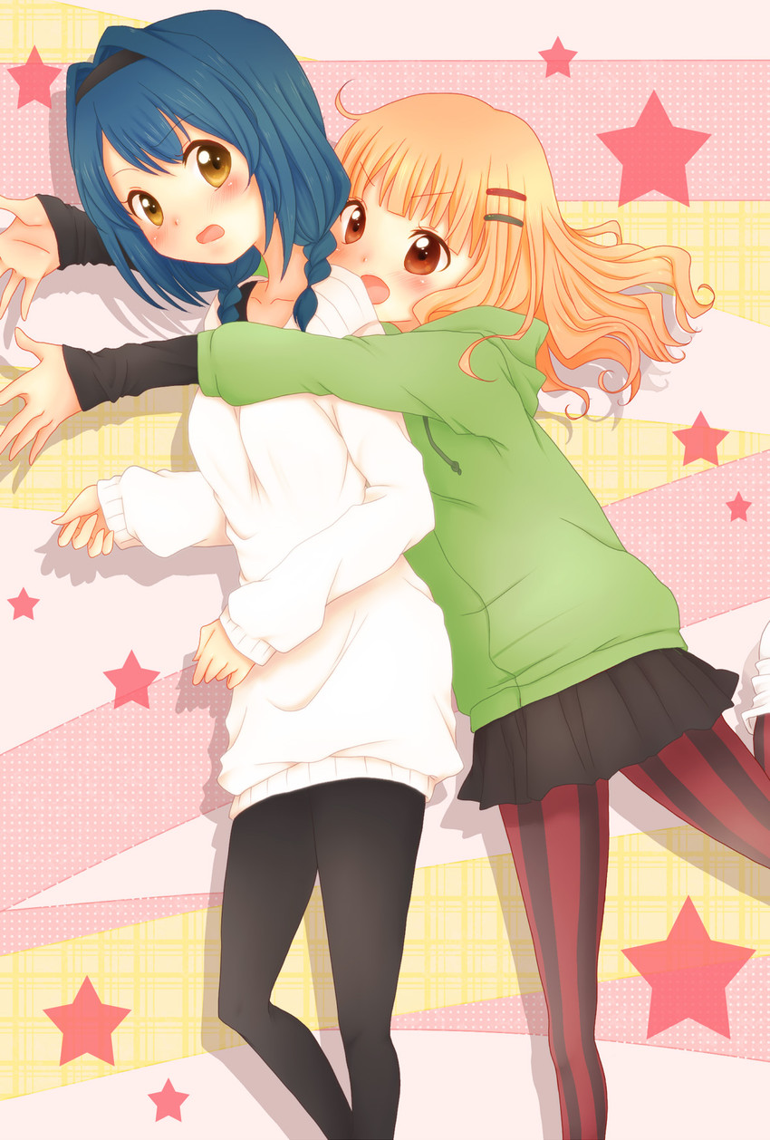 oomuro sakurako and furutani himawari (yuruyuri) drawn by sa_ioio