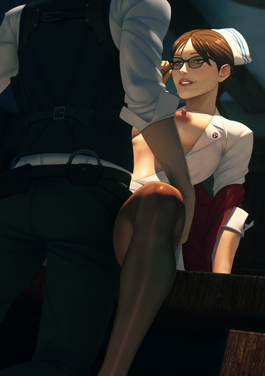 sebastian castellanos and tatiana gutierrez (the evil within) drawn by john_doe_(jdart)