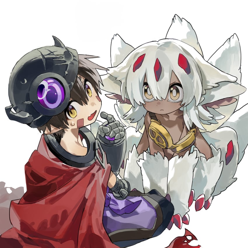 reg and faputa (made in abyss) drawn by seeshin_see