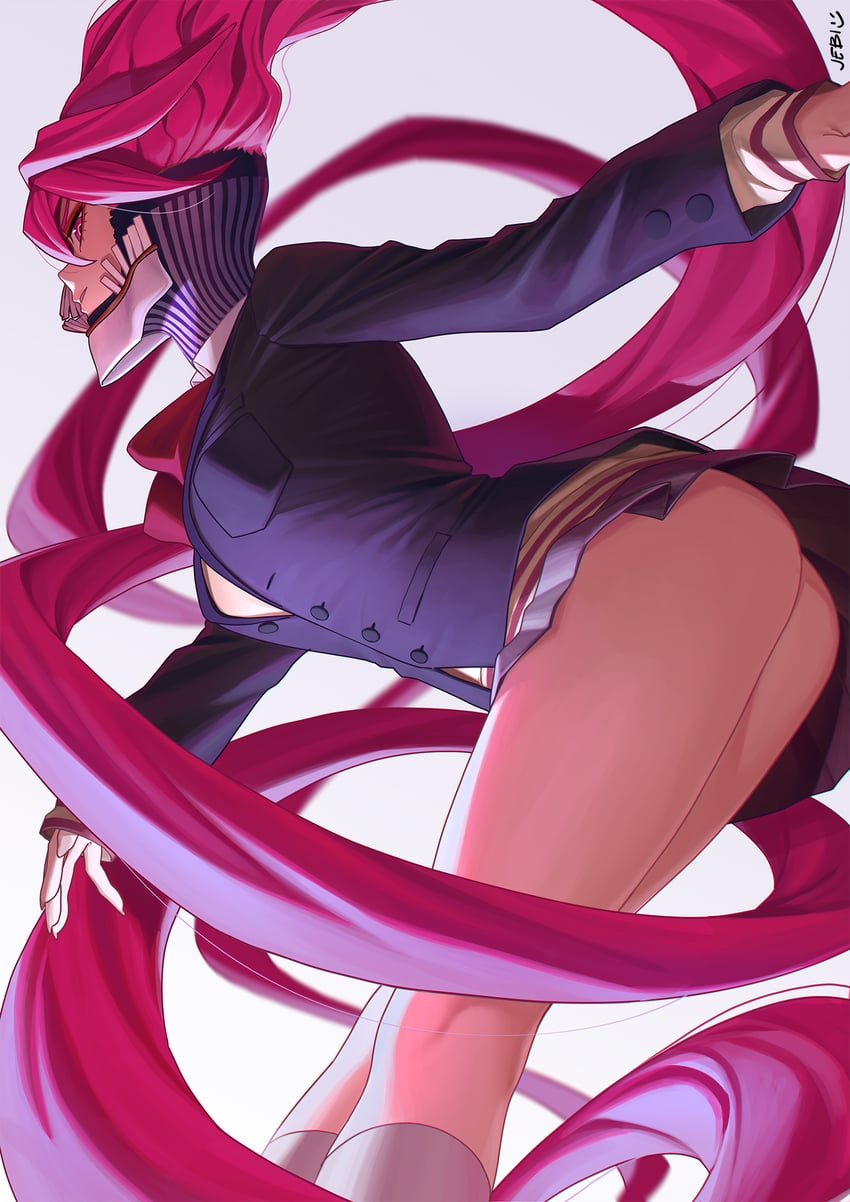shiratori aira and acrobatic silky (dandadan) drawn by jebi