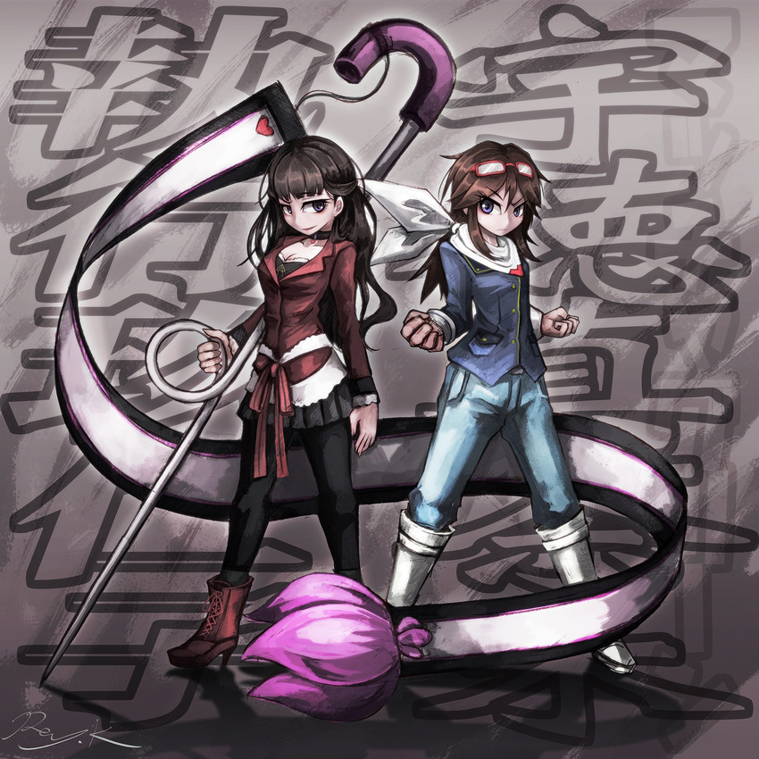 utoku masami and shigyou kuniko (the rolling girls) drawn by ray-k