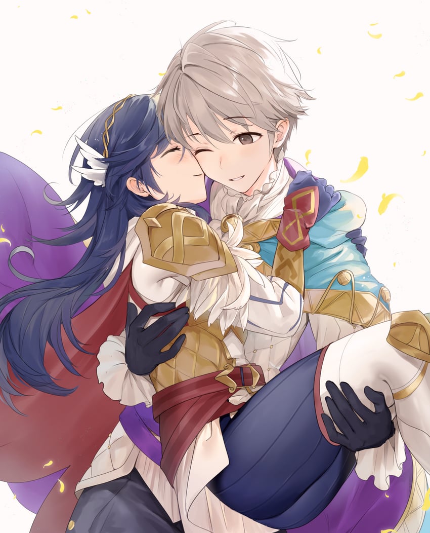 male robin and lucina (fire emblem and 2 more) drawn by haru_(nakajou-28)