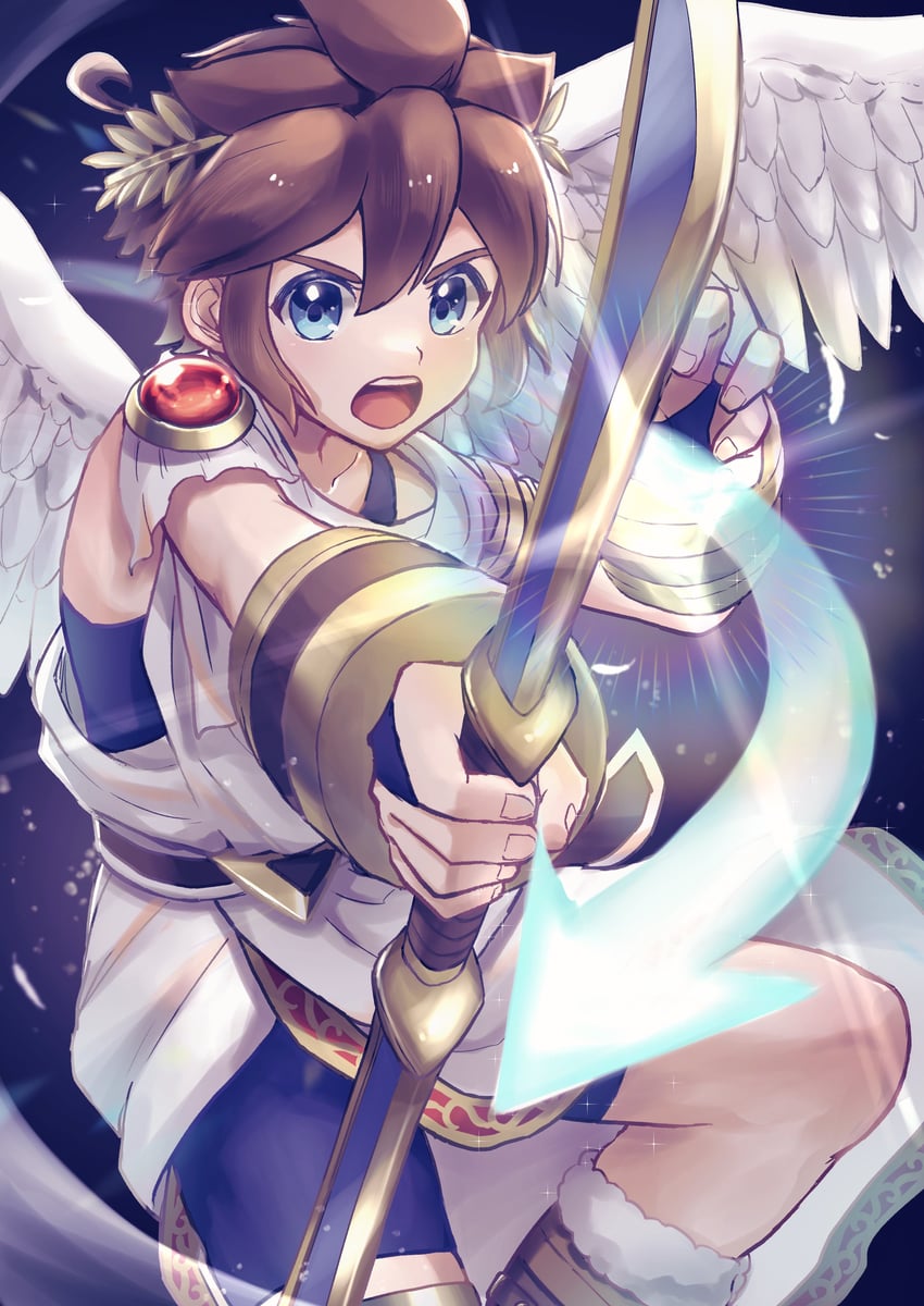 pit (kid icarus and 1 more) drawn by waffuum